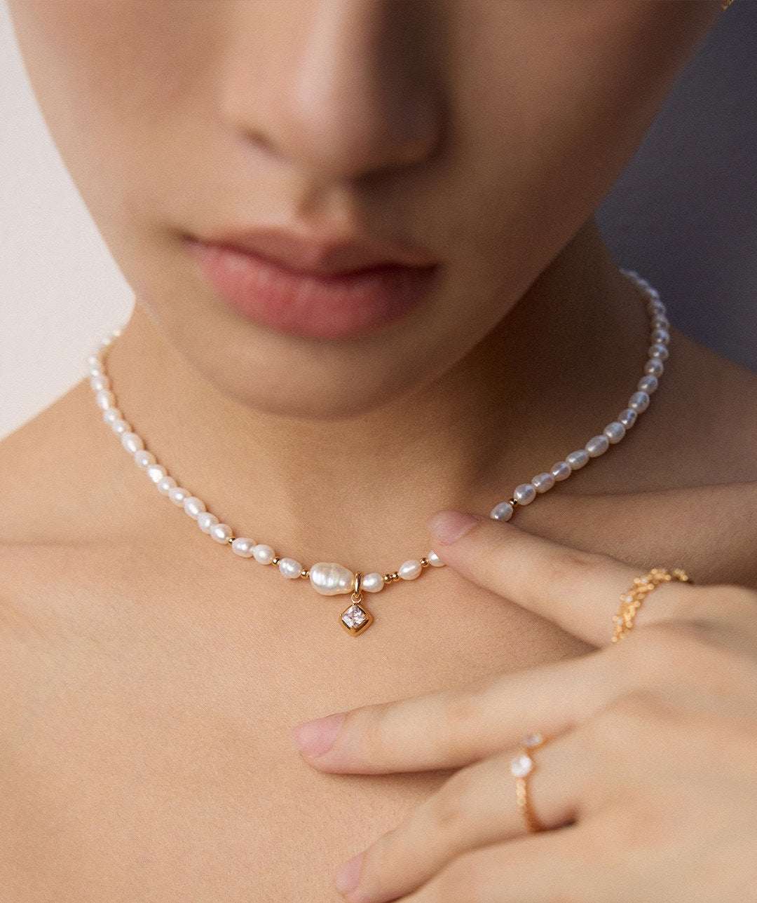 Luminous Echo Necklace |Eudorra Jewelry.