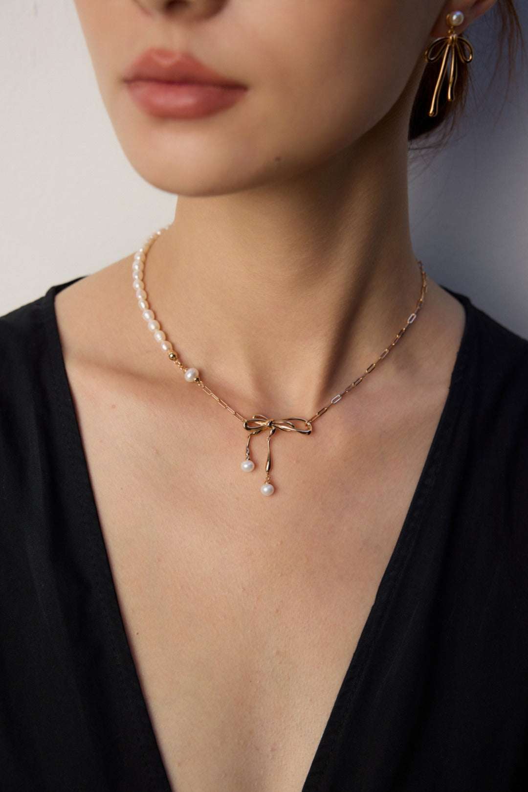 Baroque Whisper Necklace |Eudorra Jewelry.