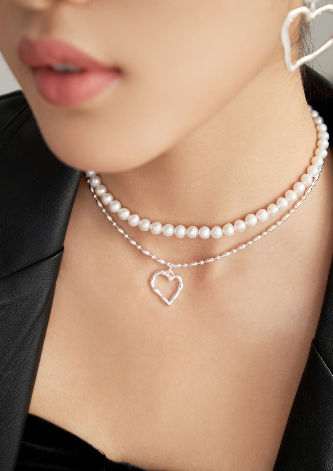 Heart Pendant Necklace | Zirconia Heart Necklace | Eudorra Jewelry