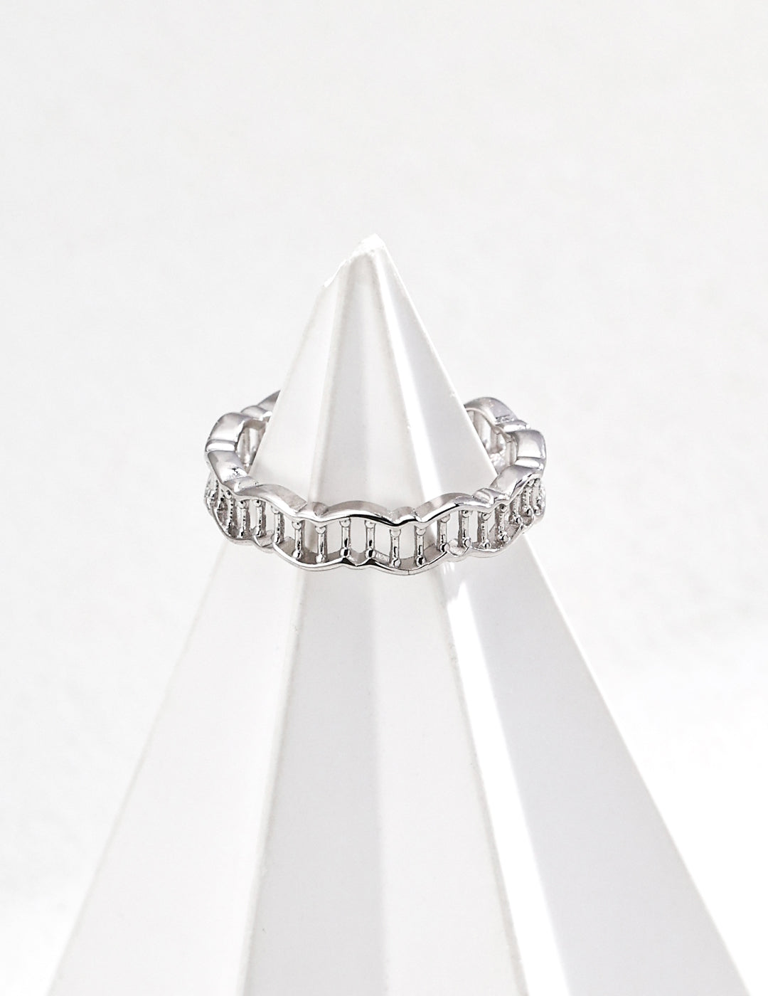 Oxidized Silver Ring | Raw Orbit Open Ring | Eudorra Jewelry