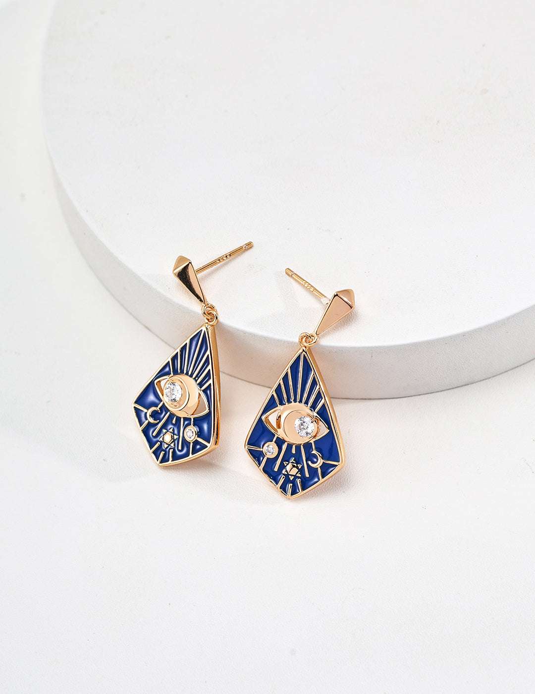 Cobalt Reverie —  enamel drops on-model｜Forya J'adore