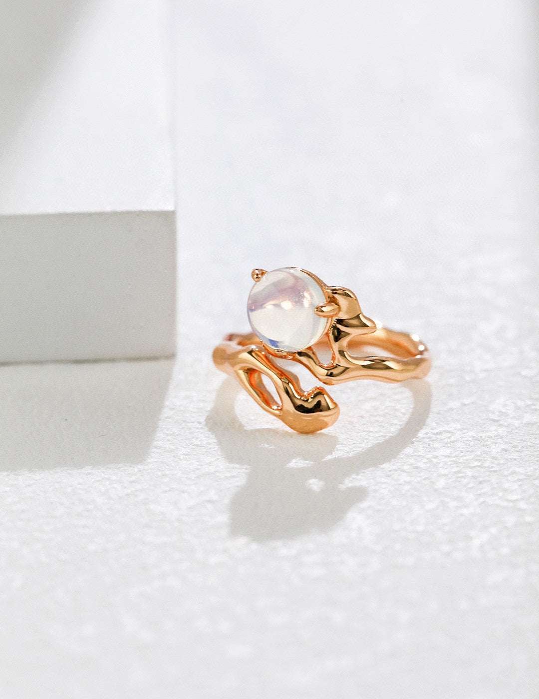 Opal Verdict Ring｜Verdict Open Ring | Eudorra Jewelry