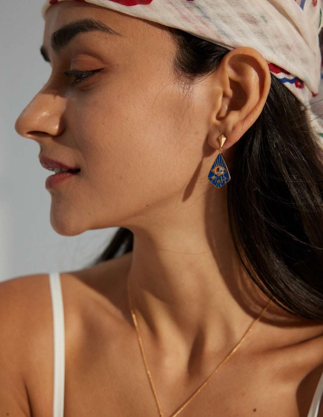 Cobalt Reverie Earrings ｜Eudorra Jewelry.