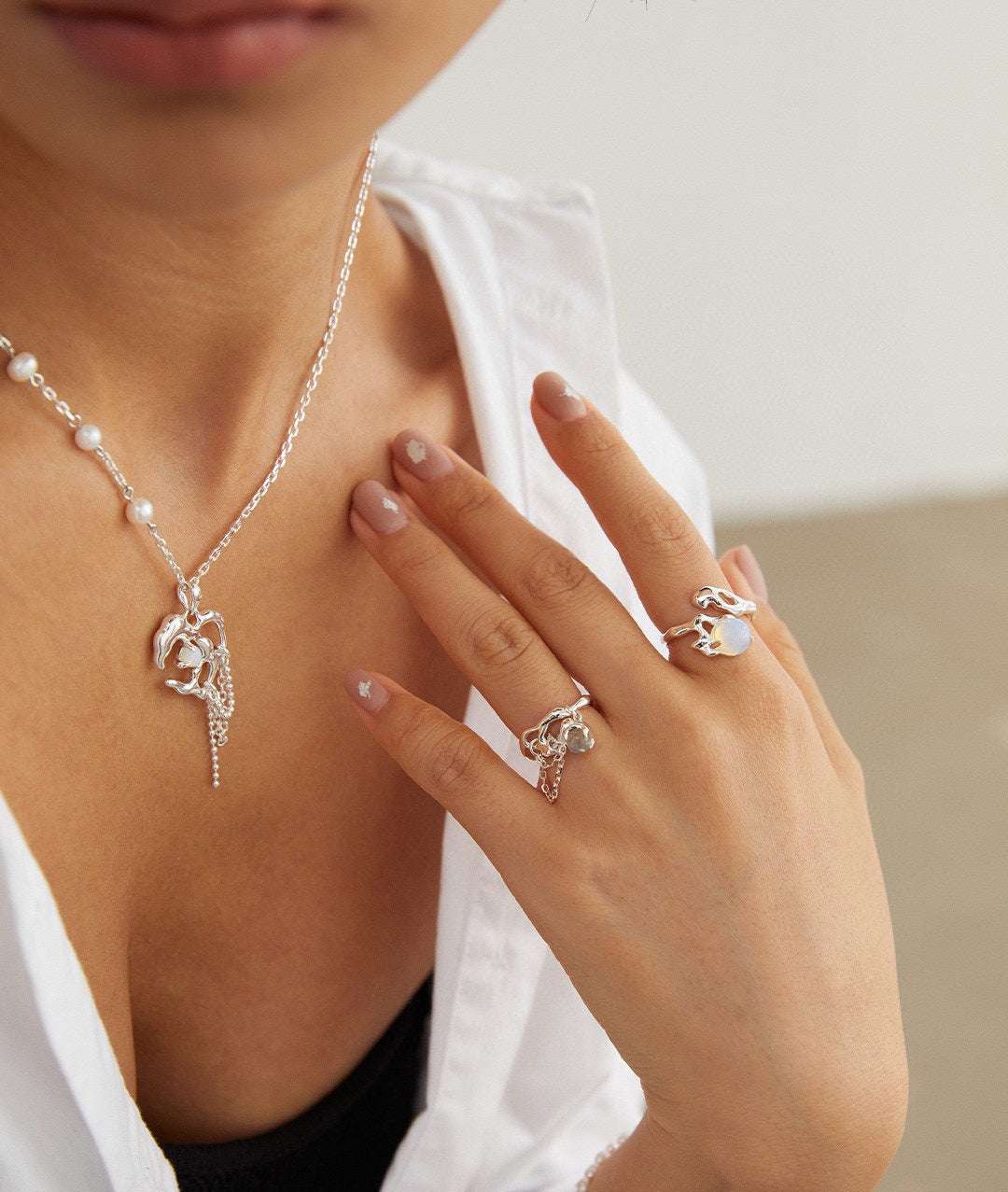 Opal Verdict Ring｜Verdict Open Ring | Eudorra Jewelry
