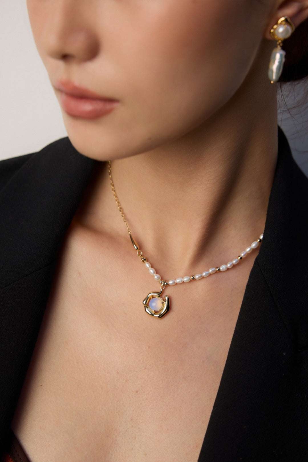 Opal Reverie Necklace ｜Eudorra Jewelry.