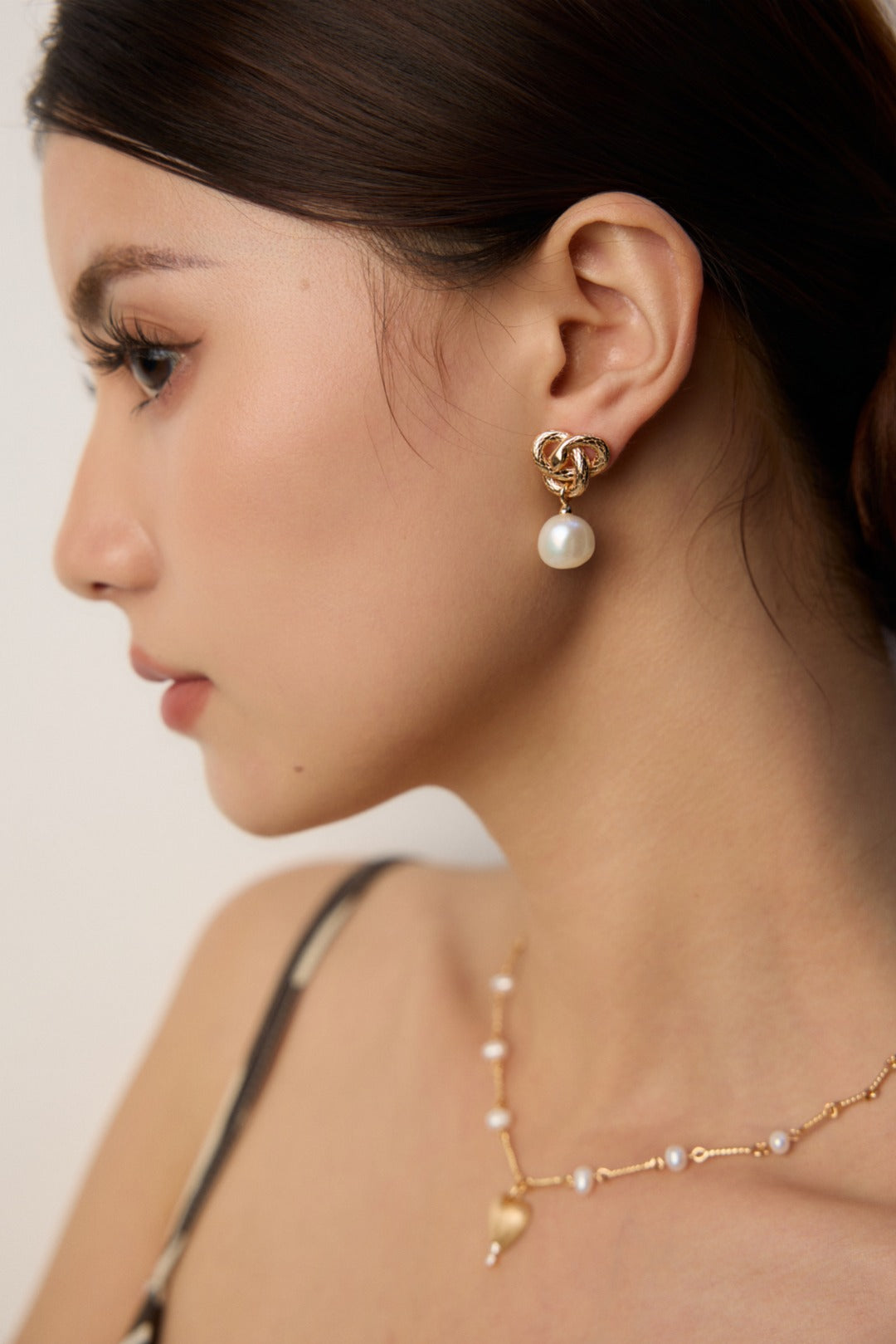 Baroque Pearl Earrings | Sterling Silver Earrings | Forya J'adore