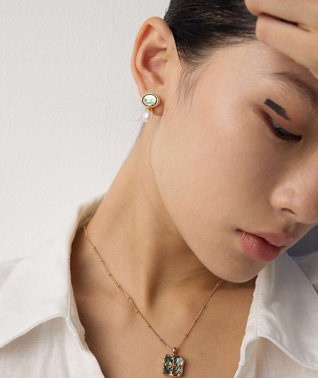 Scallop Halo Earrings｜Women's Halo Earrings｜Forya J'adore
