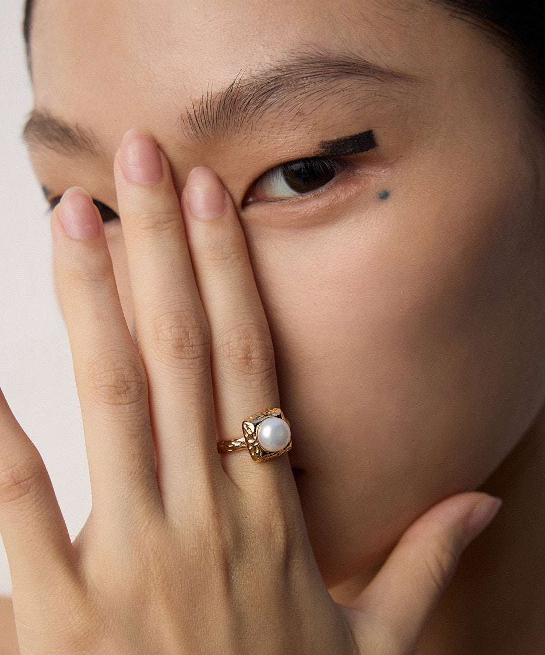 Nomadic Pearl Ring ｜Eudorra Jewelry.