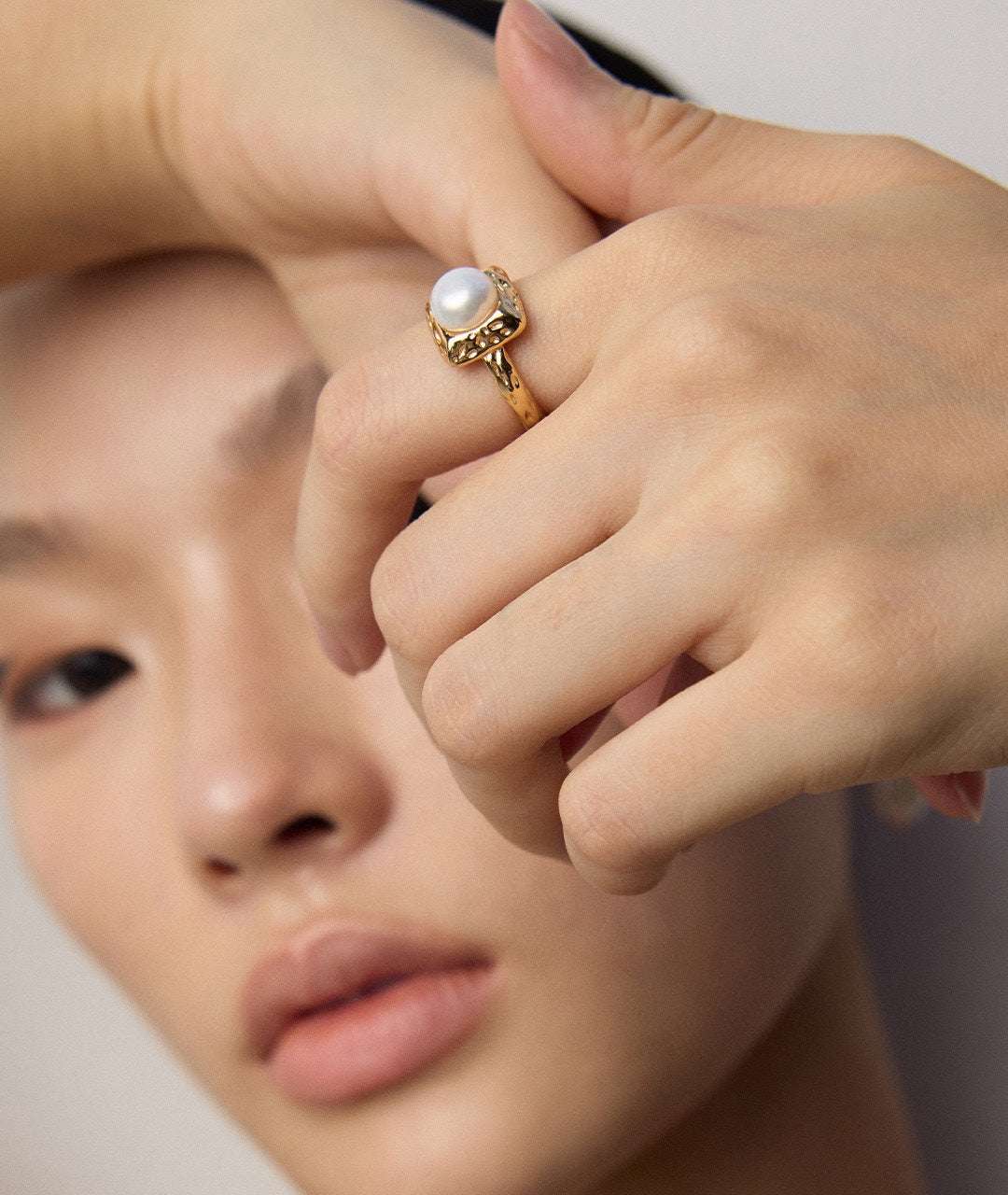 Nomadic Pearl Ring ｜Eudorra Jewelry.