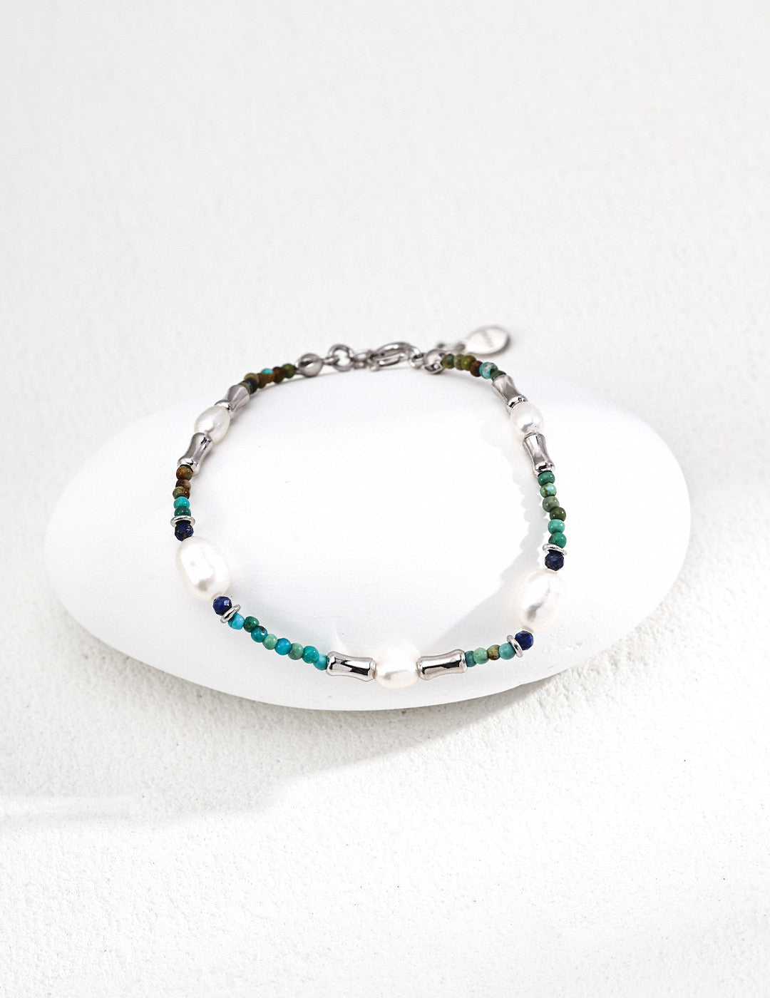 Lapis Lazuli Bracelet | Lapis Bead Bracelet | Eudorra Jewelry