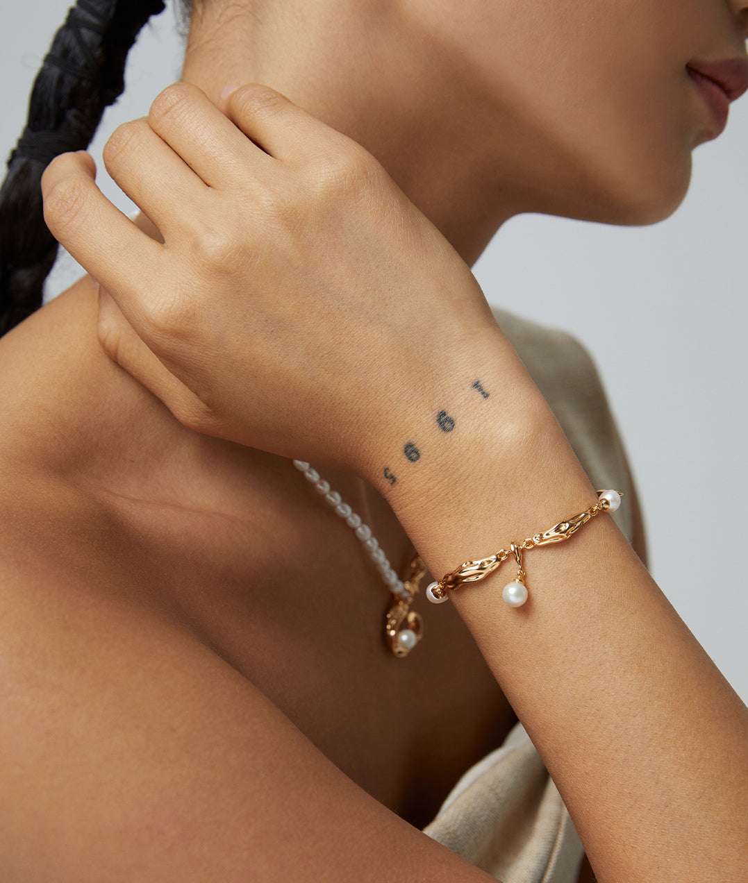 Pearl Radiance Solo Bracelet ｜Eudorra Jewelry.