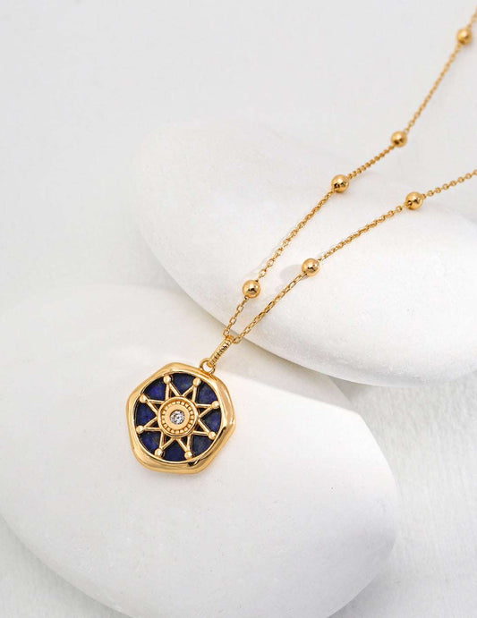 Celestial Lapis Necklace ｜Eudorra Jewelry.