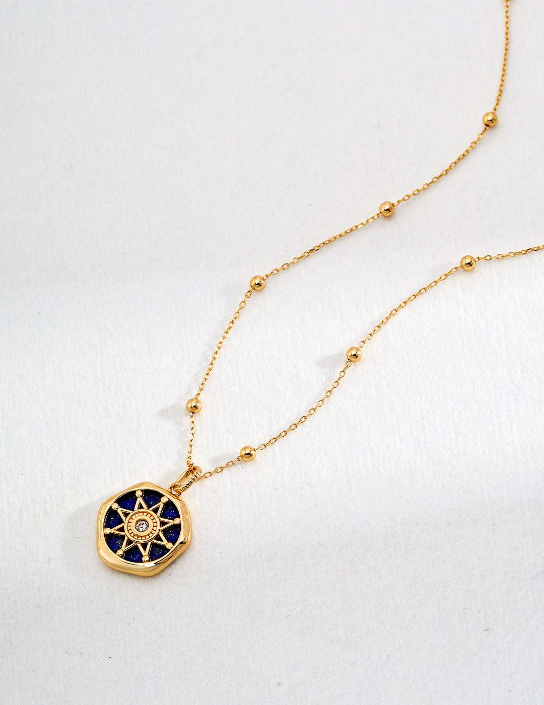 Celestial Lapis Necklace ｜Eudorra Jewelry.