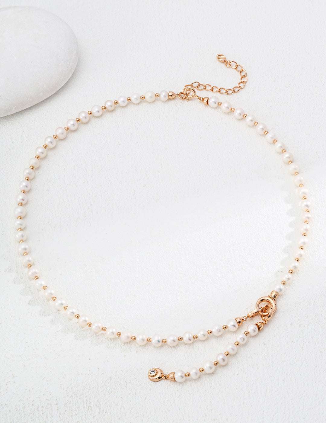 Double R Luster Necklace ｜Eudorra Jewelry.