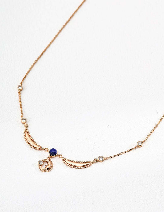 Lapis Stardust Necklace ｜Eudorra Jewelry.