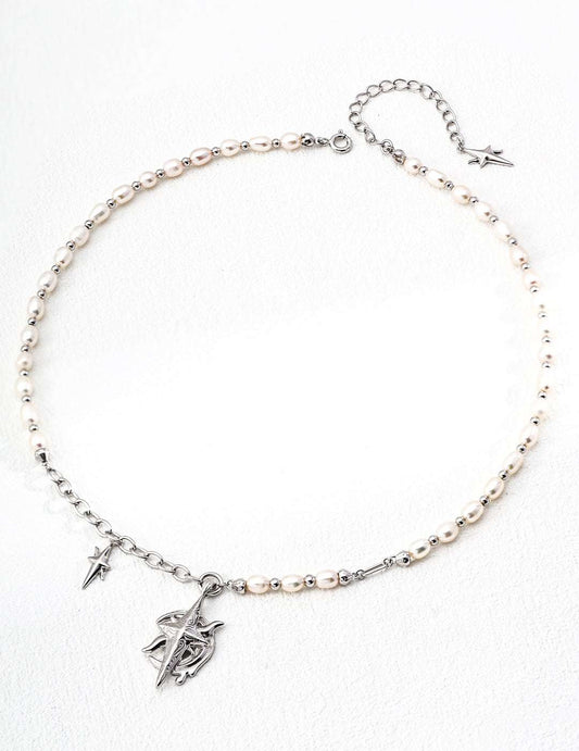 Patina Pearl Necklace ｜Eudorra Jewelry.