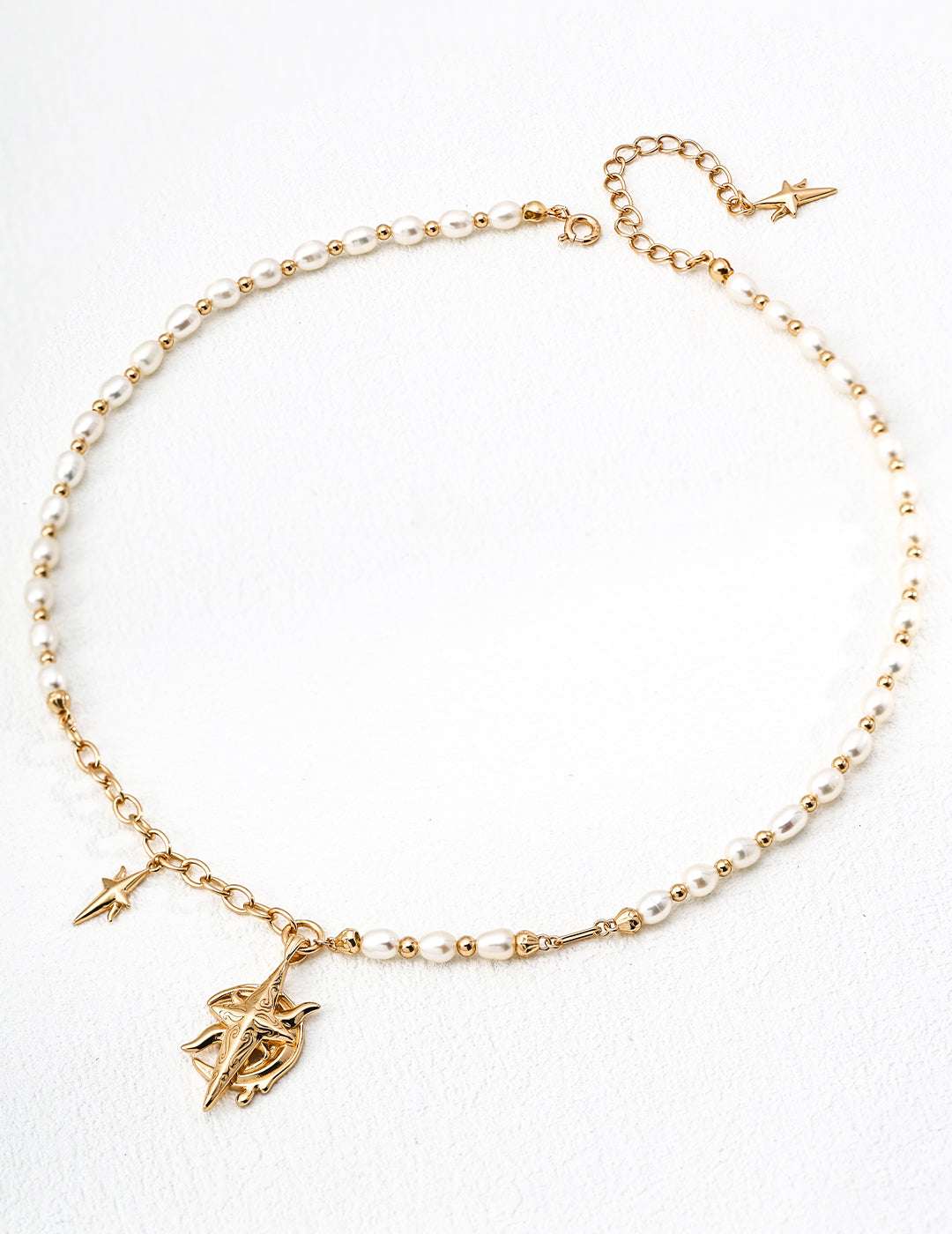 Patina Pearl Necklace ｜Eudorra Jewelry.