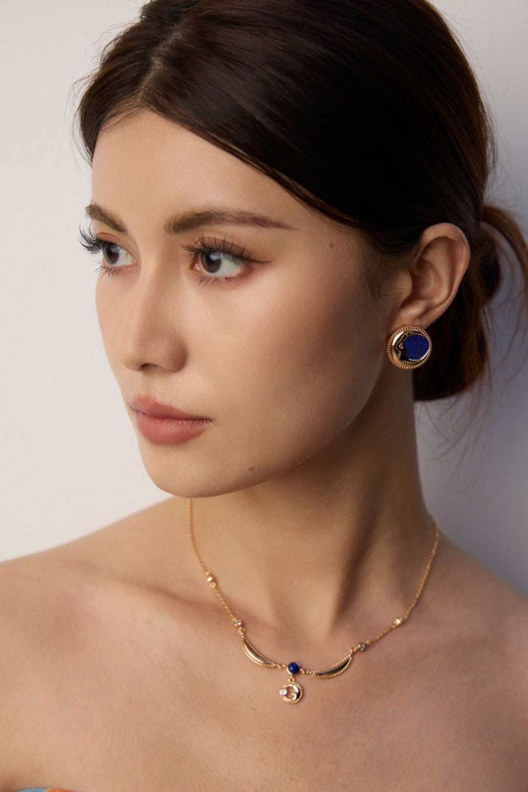 Lapis Stardust Necklace ｜Eudorra Jewelry.