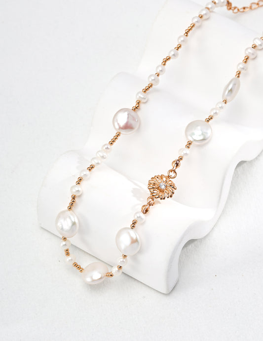 Luxury Pearl Necklace | Women's Pearl Necklace | Eudorra Jewelry