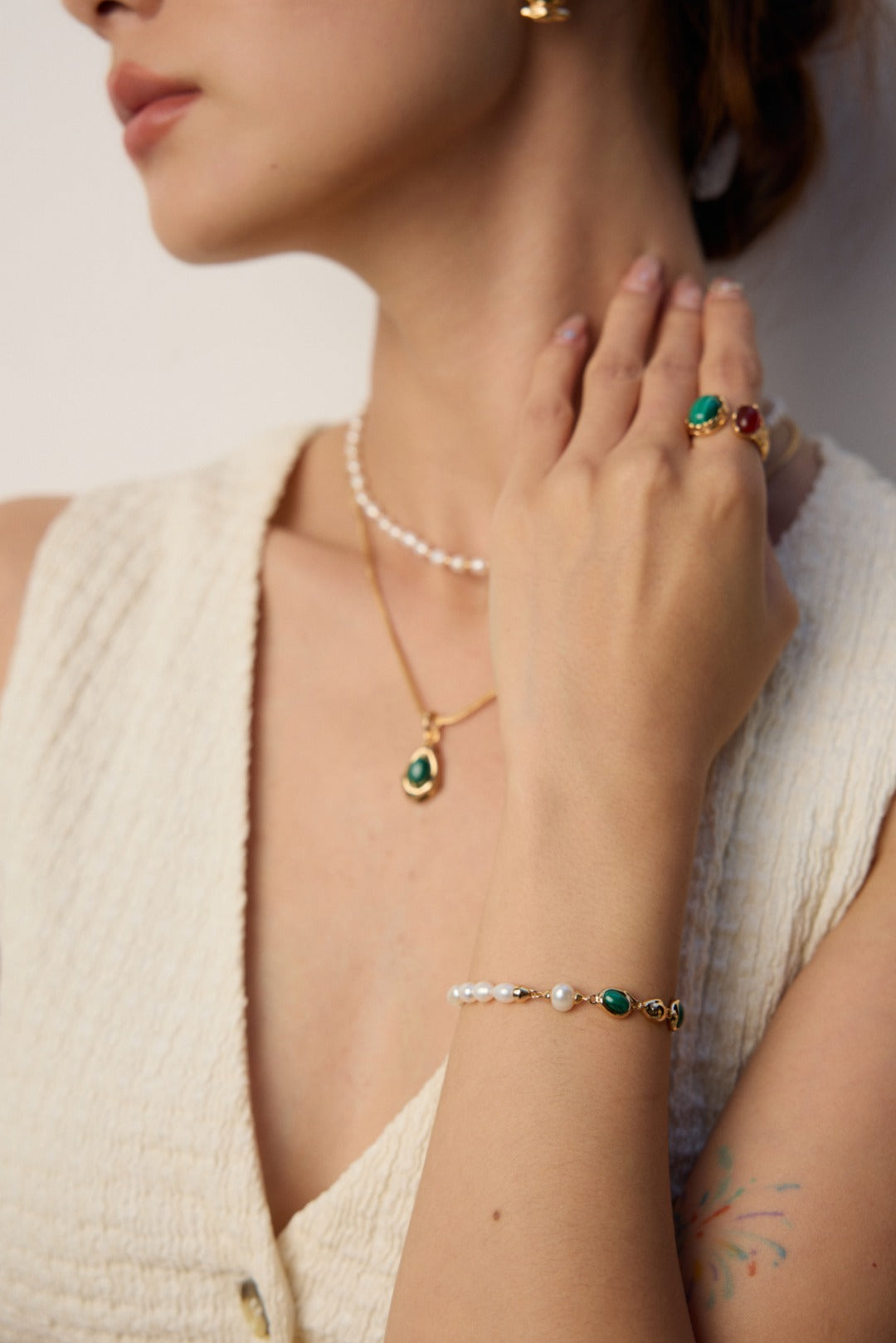 Terra Lunar Strand Bracelet ｜Eudorra Jewelry.